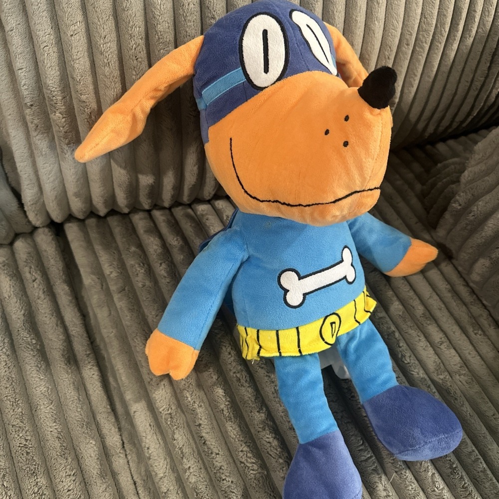 Dav Pilkey Dog Man Bark Knight Stuffed Character Plush Pillow Figure Toy 18" NEW
